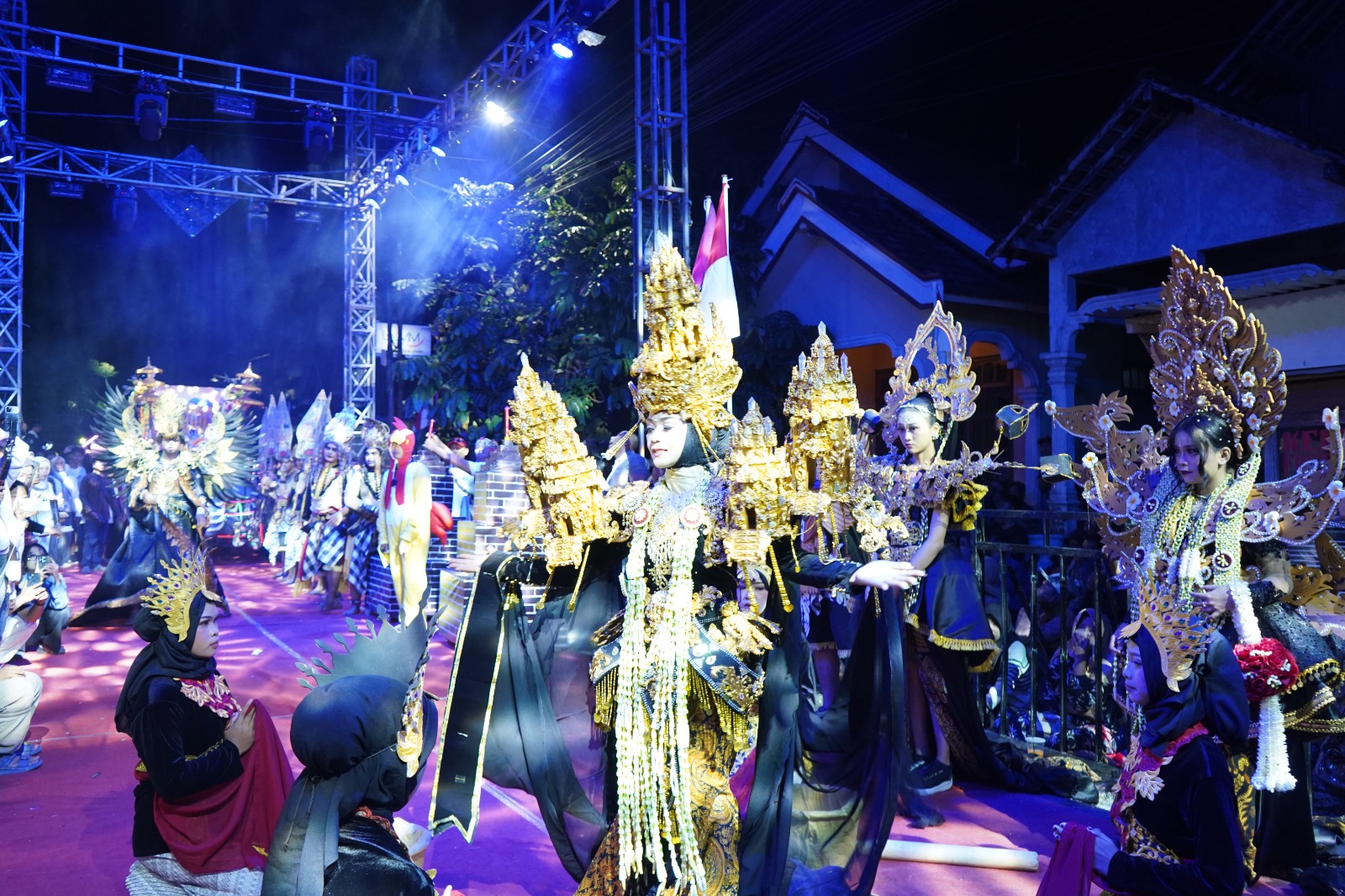 Grogol Night Carnival Sukses Digelar, Wargo Desa Grogol Antusias Melu Meriahke